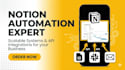 be your custom notion template and automation expert