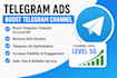 telegram ads boost telegram channel to level 50, remove ads decline, telegram ad