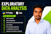 perform exploratory data analysis using python sql and power bi