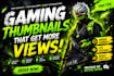 create aesthetic gaming thumbnails for youtube