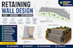 design retaining wall plan with drainage detail and cad drawing across australia