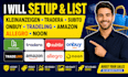 setup kleinanzeigen tradera subito onbuy tradeling amazon allegro noon listing