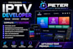 iptv logo design for app brand