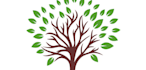 make awesome tree logo design with lawn landscapes