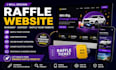 design raffle wordpress website, giveaway website, competition raffle ticket web