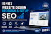 design redesign and set up professional ionos website SEO