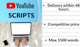 write scripts for your gaming videos