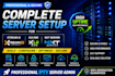 build complete server setup for xtream ui, xui one, nxt server, admin server