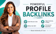 build powerful manual profile backlinks for SEO growth