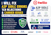 fix a2p 10dlc errors, tcr rejections and carrier issue build twilio studios flow