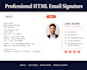 clickable HTML email signature design gmail outlook apple mail editable HTML