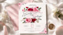 design elegant and luxury wedding invitation cards