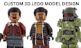 do 3d lego model design 3d printing toy model 3d lego set minifigure lego bricks