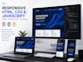 convert your design into a responsive HTML CSS javascript website