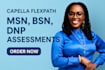 do flexpath, nclex, bsn, msn and dnp nursing capella, gcu