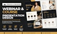 design modern webinar and course presentation slides in canva