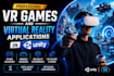 develop and design VR games and virtual reality applications in unity