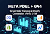 setup meta pixel, ga4, server side tracking and shopify conversion api via GTM