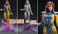 convert 2d image or sketch into custom 3d printable model, stl, 3mf file
