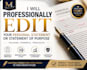 professionally edit your personal statement or statement of purpose
