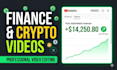 create faceless youtube finance videos, crypto and forex trading videos