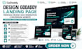design godaddy landing page personal brand lead generation conversion website