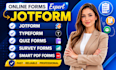 create jotform, goggle form, cognito form, typeform, online form, surveys