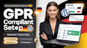 create gdpr wordpress website, german impressum design, elementor wix website