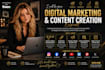 do digital marketing and content creation