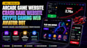 develop arcade game website, crash game website, crypto gaming web, aviator bot