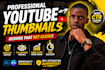 design high CTR youtube thumbnails