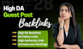 provide 5 do follow backlinks on high da sites