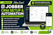 set up jobber CRM, automation, forms, workflows and client portal