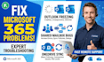 fix microsoft 365 outlook freezing, shared mailbox bugs, and onedrive sync