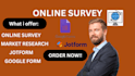 do online survey to get response