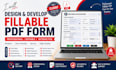 design and create fillable PDF form
