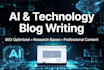 write professional ai, technology and SEO blog articles