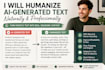 humanize ai generated text naturally