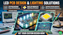 develop led pcb design, cob led module and lighting system circuits