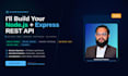 build nodejs express rest API backend with jwt auth mongodb postgresql sql