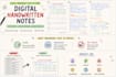create clean digital handwritten notes