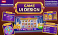 design custom game UI UX and hud for your mobile or PC games