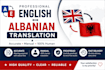 translate english and albanian manually