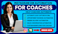 setup manychat instagram dm automation for coaches