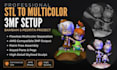 convert stl to 3mf split 3d model bambu lab ams for multicolor printing