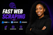 do fast web scrapping, data extraction, bright data, zenrows octoparse scrape
