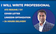 write a professional resume writting cv and cover letter