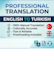 translate english to turkish and write creative content