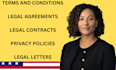 expertly draft contracts, terms and conditions and agreements