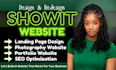 design showit website customize showit template photography website landing page